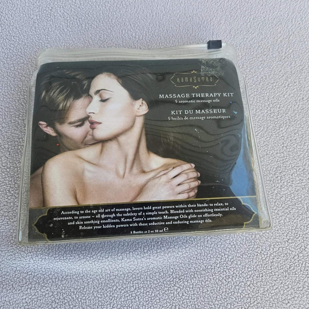 KamaSutra Massage Therapy Kit 5 Aromatic Oils 2 Ounces Each Sweet Almond